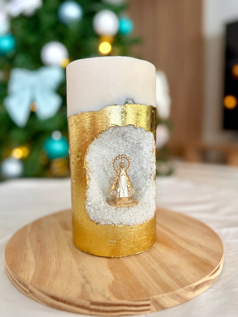 Vela Ouro Aparecida Grande - Edição Limitada