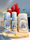 Kit 3 tamanhos - Vela Santuário Nossa Senhora Aparecida Branca